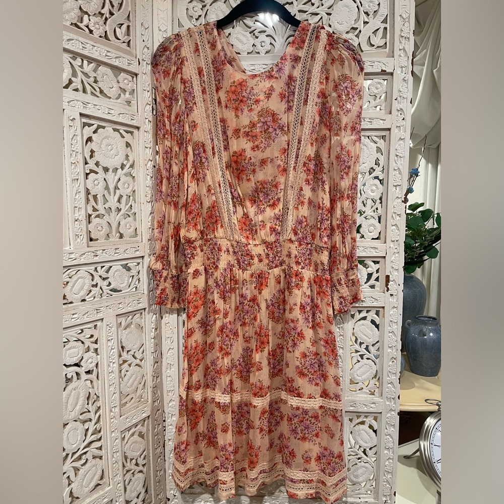 Kooples Lovely Flowy tiered dress NWT